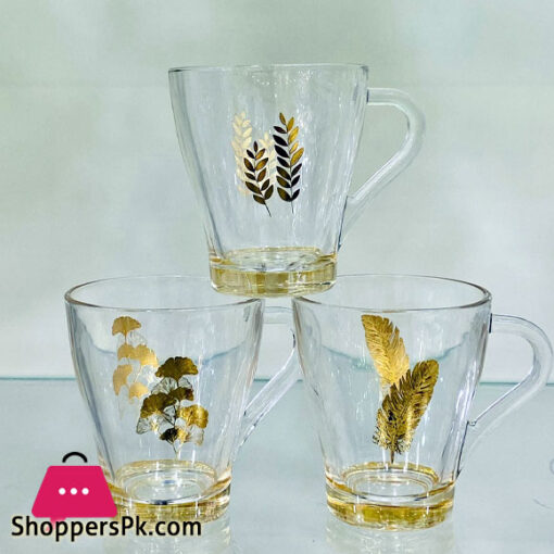 Luxe Design Mugs With Golden Print - 3pcs