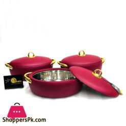 Japanese Style Stainless Steel-3Pcs Size:2L, 2.5L, 3L