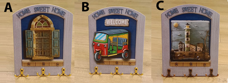 Wooden Vintage Key Holders