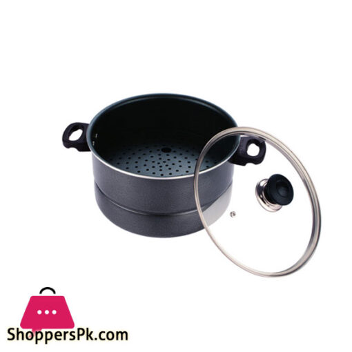 Kitchen King 2 in 1 Steamer And Cooker (Glass Lid) - 30cm