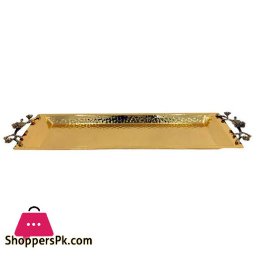 Orchid Long Serving Tray Gold