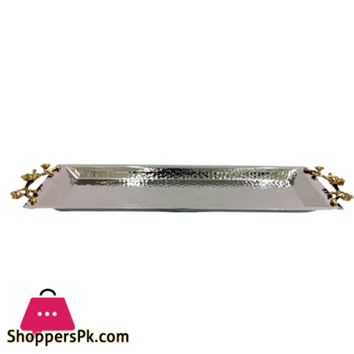 Orchid Long Serving Tray Silver