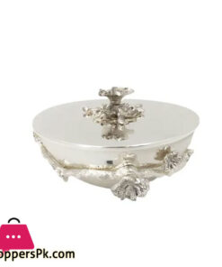 Orchid Round Serving Bowl - Large (silver)