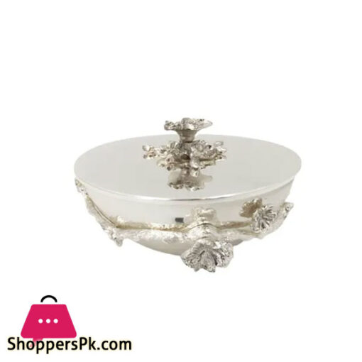 Orchid Round Serving Bowl - Large (silver)