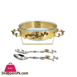 Orchid Salad Bowl Gold