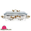 Orchid Rectangular Serving Dish Silver