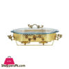 Orchid Oval Serving Dish Gold