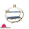 Orchid Round 2Tier Pastry Holder-(Gold)