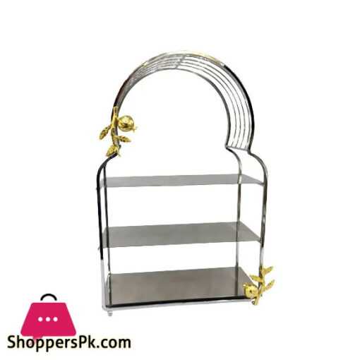 ORCHID 3Tier Pastry Holder-Silver