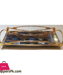 Rectangular Golden Serving Tray