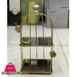 Artistic Arabic Serving Stands Gold