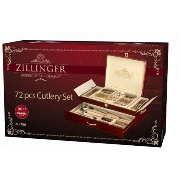 Zillinger Gold Heavy 72 Piece Cutlery Set Stainless Steel