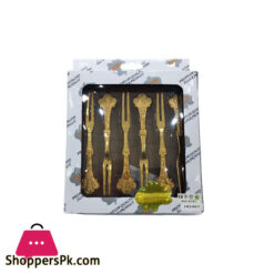 ORCHID Golden Fork  6Pcs
