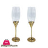 ORCHID Wine Glass Gold 2Pcs