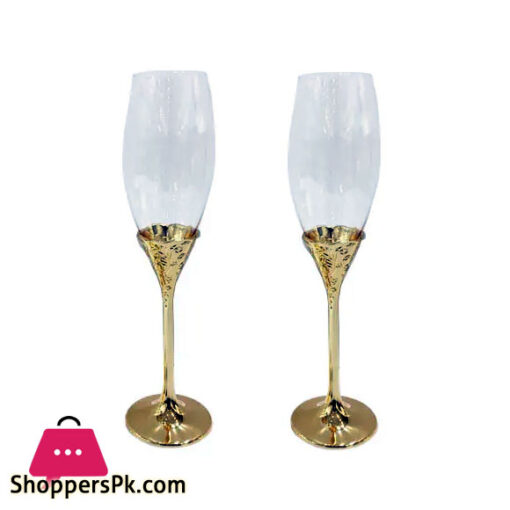 ORCHID Wine Glass Gold 2Pcs