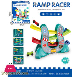 Kids Gliding Rail Car Toy Set Racing Track Toy Car DIY Assembly Rail Car Set For Boys And Girl Toddlers Glider Cars