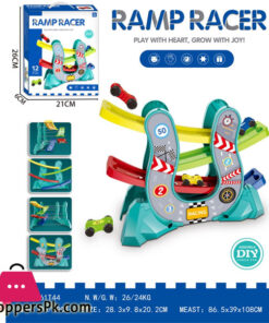 Kids Gliding Rail Car Toy Set Racing Track Toy Car DIY Assembly Rail Car Set For Boys And Girl Toddlers Glider Cars