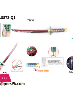 Demon Slayer Suara Sword 59CM With Music Tanjiro Zenitsu Obanai For Kids Performance Props Samurai Toy