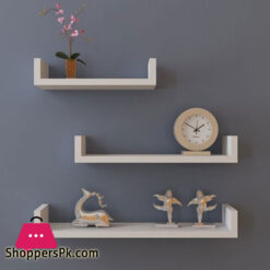 U Shaped Laminated Shelf Floating Wall Shelves Storage Display Shelf (Copy)