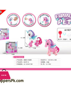 Interactive Toy unicorn with light and sound effects-Electronic Pets