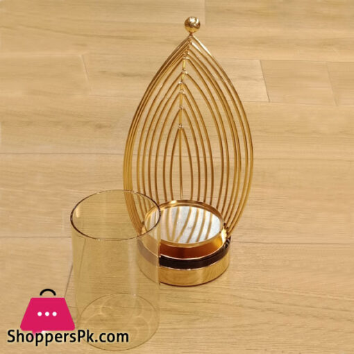 GOLDEN CAGE Vintage Candle Stand