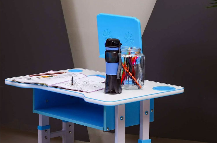 Height Adjustable Kids Study Desk Table &Amp; Chair Ergonomic Drawing Set Bookstand Children Writing Activity Art Table Set