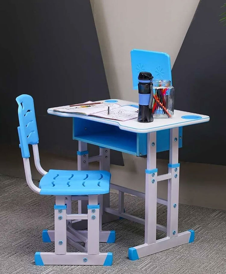 Height Adjustable Kids Study Desk Table &Amp; Chair Ergonomic Drawing Set Bookstand Children Writing Activity Art Table Set