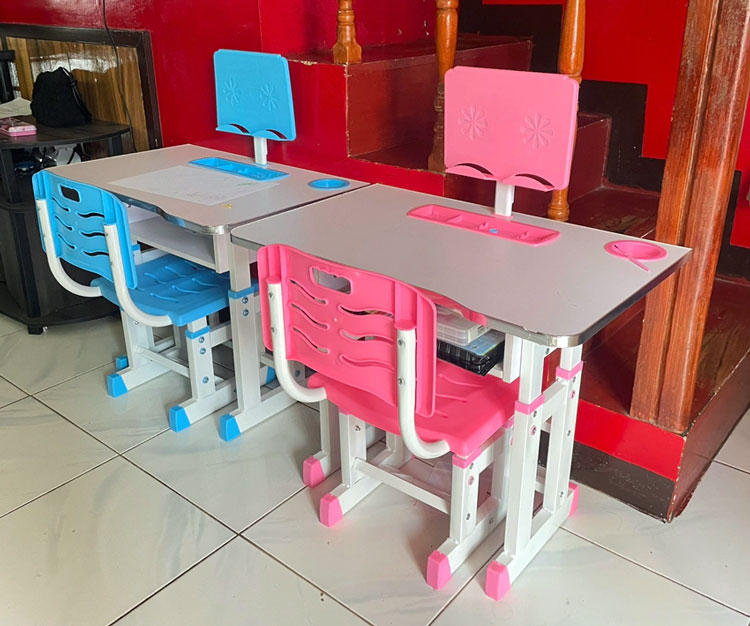 Height Adjustable Kids Study Desk Table &Amp; Chair Ergonomic Drawing Set Bookstand Children Writing Activity Art Table Set