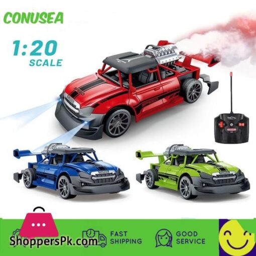 1:20 Rc Racing Car 2.4G Remote Control Car Truck with Light Smoke Spray Electric Car Radio Controlled Machine Model toys for boy
