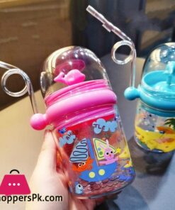 250Ml Baby Drinking Cup Kids Whale Water Spray Cartoon Baby Feeding Cups With Straws Water Bottles Outdoor Childrens Cupscups