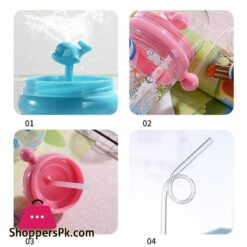 250Ml Baby Drinking Cup Kids Whale Water Spray Cartoon Baby Feeding Cups With Straws Water Bottles Outdoor Childrens Cupscups