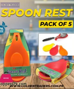 5 Pieces Pack GT Shop Spoon Rest Plastic Spoon Rest Heat Resistant Kitchen Utensil Spatula Holder Cooking Tool Spoon holder Spoon holder for Kitchen
