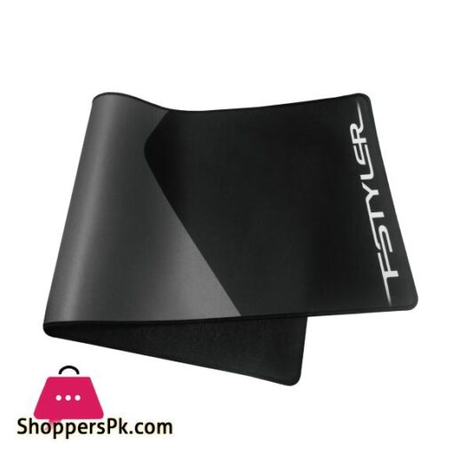 A4tech Fstyler FP70 Mousepad Desk Mat Anti Slip Rubber Base Long Length for Keyboard Mouse Fine Knit Edges Black