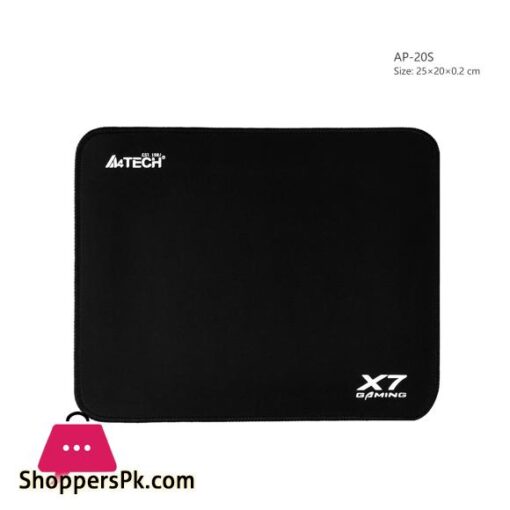A4tech AP 20S Mousepad Non Slip Rubber Base Fine Knit Edges Black