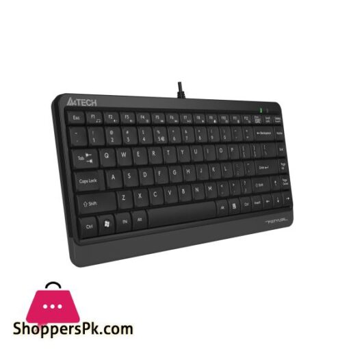 A4tech FK11 Compact Wired Keyboard Round Square Keys Sleek and Lightweight For PCLaptop