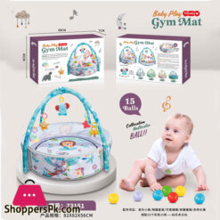 Activity Gym Baby Ball Pit Baby Play Mat With Fence With 15-Balls