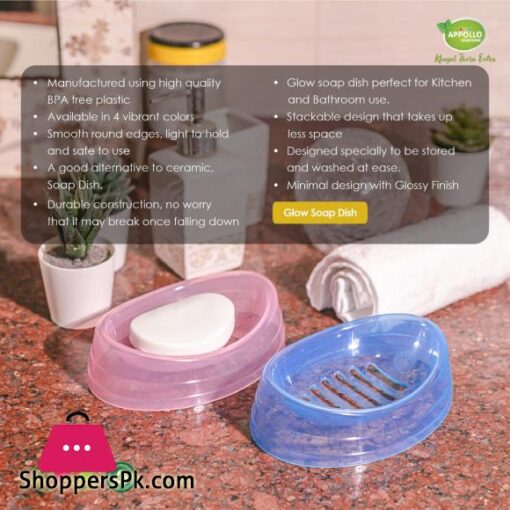 Glow Soap Dish Pack of 2