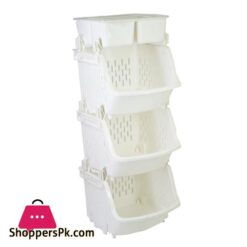 Three Tier Kitchen Rack With Storage Box