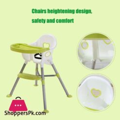 Baby High Chair Children Dining Chair 4In1 Portable Multi Highchair With Non Slip Foot Modern Safety Belt Kid Eat High Chairs For Home For 0 3 Years Old Children Home Commercial Hotel Supplies Suit