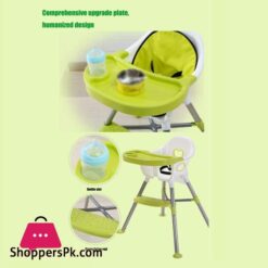 Baby High Chair Children Dining Chair 4In1 Portable Multi Highchair With Non Slip Foot Modern Safety Belt Kid Eat High Chairs For Home For 0 3 Years Old Children Home Commercial Hotel Supplies Suit