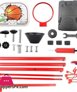 Basketball Hoop Kids Basketball Hoop And Stand For Kids 78 170Cm Adjustable Height Basketball Stand With 2 Ball Net Air Pump Wrench For Outdoor Indoor Basketball Hoop Portable Basketball Stand Set