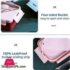 Bento Box Lunch Box 3 Compartment With Utensils Lunch Containers For Meal Prep Lunch Snack  Eco-Friendly Leakproof Microwave Safe