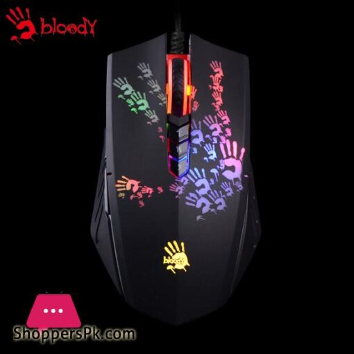 Bloody A60 Light Strike USB Gaming Mouse 6200 CPI Black