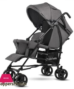 Blue-Baby Twins Stroller Easy Portable Folding Double Baby for Big and Small Baby Can Sit and Lie Before After The Second Child