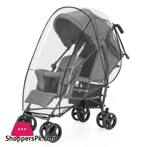 Blue-Baby Twins Stroller Easy Portable Folding Double Baby for Big and Small Baby Can Sit and Lie Before After The Second Child