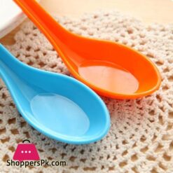 Candy Color Hook Spoon Melamine Soup Spoon Honey Porridge Spoon Noodle Soup Food Spoons Adults Kids Tableware Kitchen Tool 50Melamine Soup Spoon