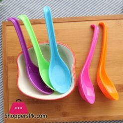 Candy Color Hook Spoon Melamine Soup Spoon Honey Porridge Spoon Noodle Soup Food Spoons Adults Kids Tableware Kitchen Tool 50Melamine Soup Spoon
