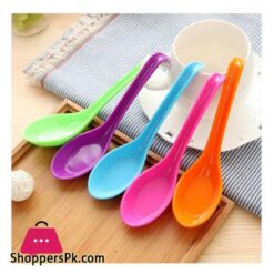 Candy Color Hook Spoon Melamine Soup Spoon Honey Porridge Spoon Noodle Soup Food Spoons Adults Kids Tableware Kitchen Tool 50Melamine Soup Spoon