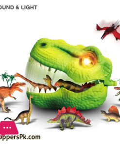 Children Educational arge Tyrannosaurus Storage Box Vinyl Animal Head Children Model Gift Kids Dinosaur Head Storage Box Set Toys