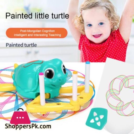 Children Intelligent Automatic Drawing Toy Little Turtle Painting Math Spelling Robot Educational Electronic Toy Gift